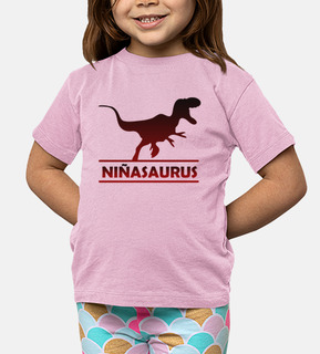 Niñasaurus camiseta manga corta niña para niña dinosaurio