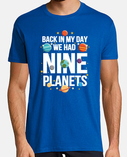 Nine Planets Funny Space Apparel