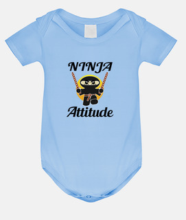 ninja attitude - cartoon humor message