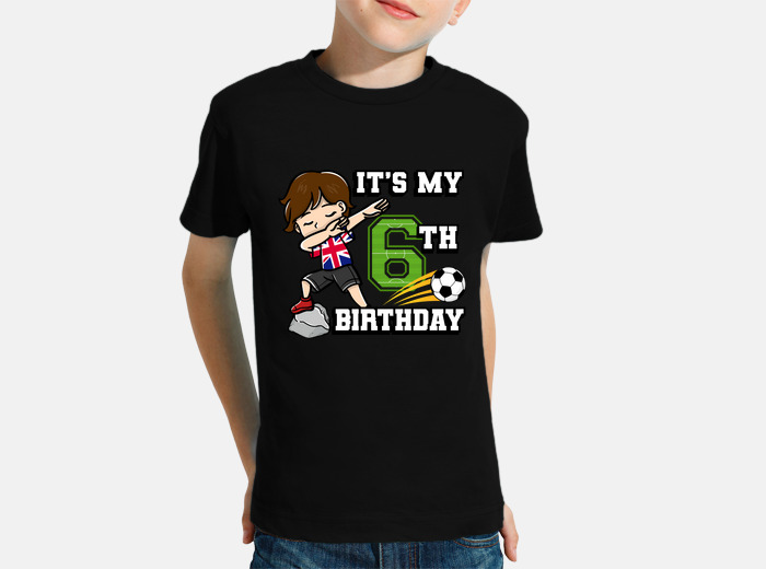 6to cumpleaños regalo futbol niños' Camiseta de manga larga bebé