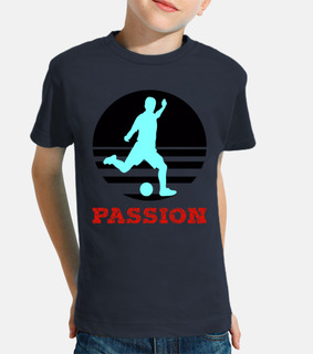 Niño, manga corta, azul marino, football