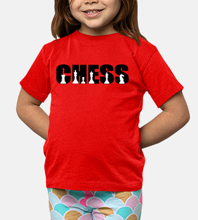 Niño, manga corta, naranja, chess