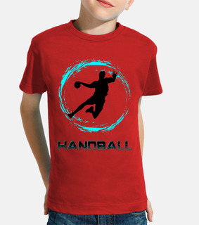 Niño, manga corta, rojo, handball