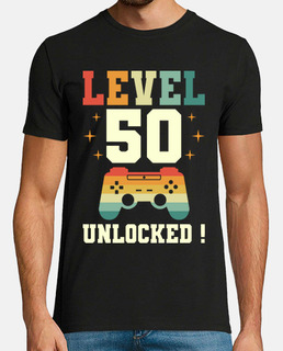 Niveau 50 Anniversaire Gamer 50 ans