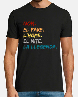 nom personalitzat - pare home mite lleg