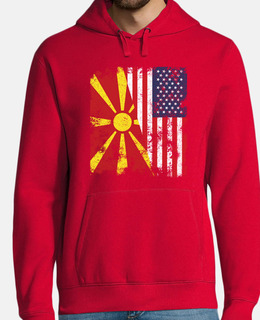 nord macedonia usa bandiera metà americ