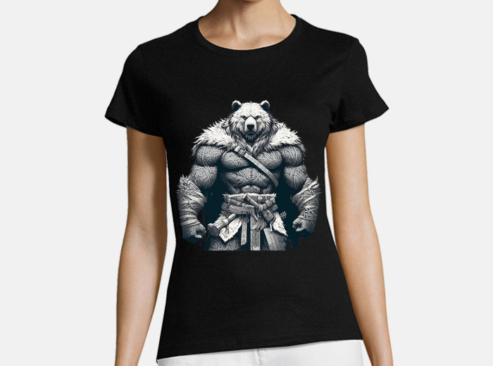 Men Warrior Berserker Bear Birthday T Shirt