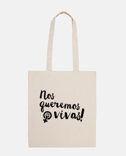 Nos queremos vivas! (letras negras)
