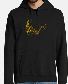 Notes In Gold With Beautiful Clef Gift