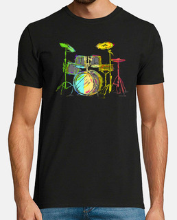 Regalo para el baterista Drummer Drumset Vintage Tambores Camiseta 