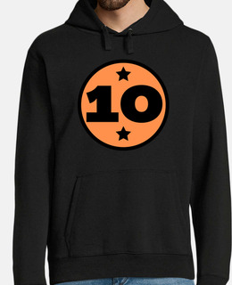 numero 10 arancione black age sport