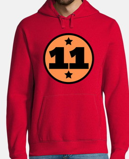 número 11 naranja negro edad deporte