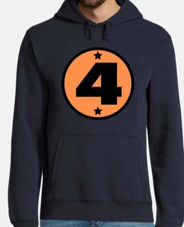 numero 4 arancione black age sport