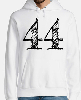 numero disegnato a mano 44 quarantaquat