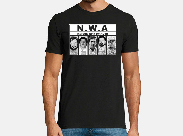 NWA Narcos with Attitude T-Shirt Straight Outta Mexican
