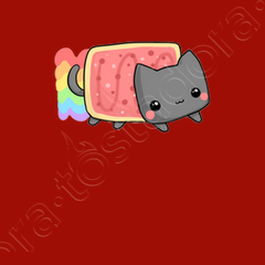 Nyan cat chibi drawstring bag | tostadora
