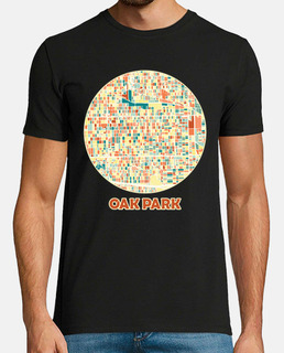 Oak Park Illinois carte en couleurs moz