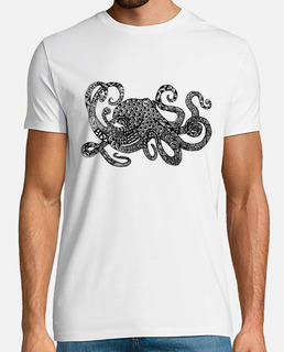 Octopus Zentangle camiseta hombre