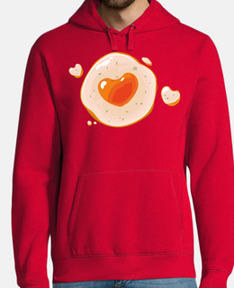œuf frit coeur orange
