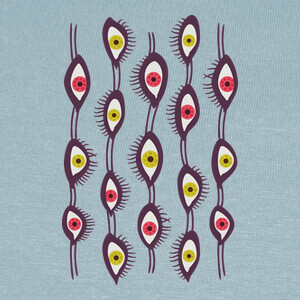 T-shirt modello psichedelico degli occhi mistic