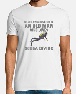 Old Man Diver Diving