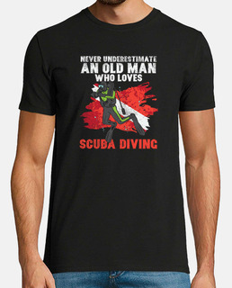 Old Man Diver Diving