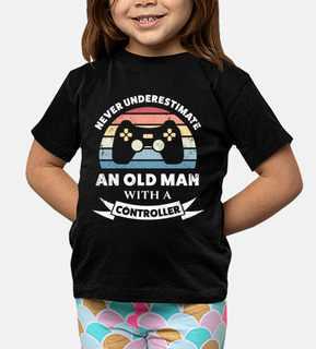 Old Man with a Controller Funny Gift Da