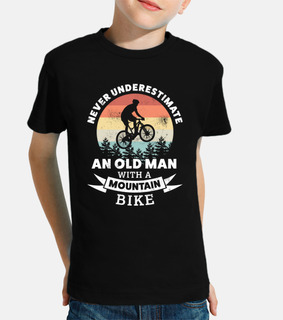 Old Man with a Mountain Bike   MTB Gift