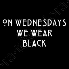 on wednesdays we wear black - - american horror story