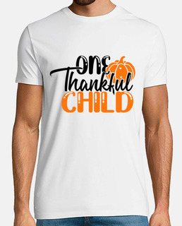 One Thankful child Thanksgiving day