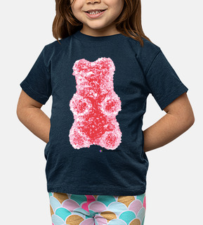 orso big red. t-shirt bambino blu navy