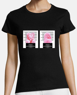 orso prigioniero. t-shirt da donna di colore nero