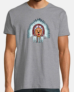 ours déguisé en indien pour t-shirt