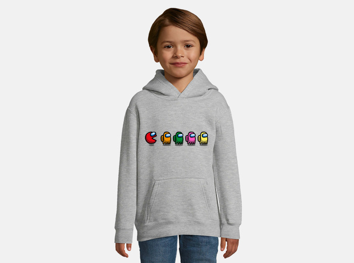 Sudadera para ni os con capucha pacman is laTostadora