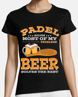 padel and beer padel y cerveza
