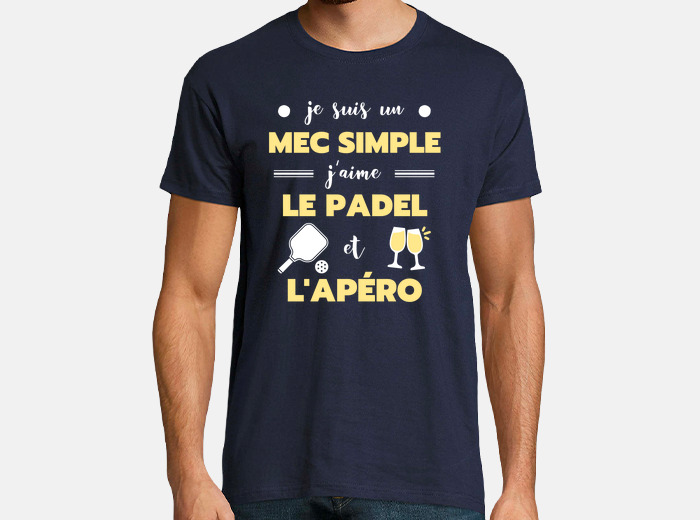 Padel apero humor padel man t shirt tostadora