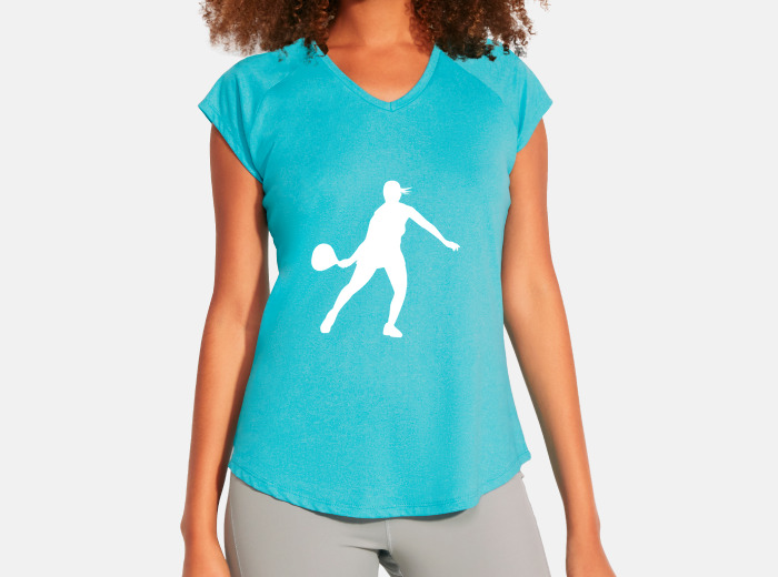 camiseta deportiva mujer pico. Tejido técnico transpirable