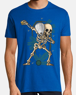 padel dabbing skeleton padel player