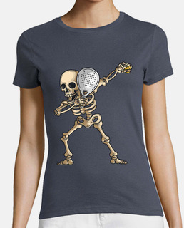 padel player dabbing skeleton skull
