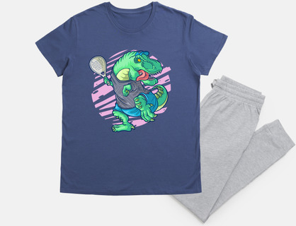 padel saurus rex padelista dinosaur