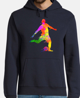 Paint Splashes Soccer Lover Graphic Soccer Player