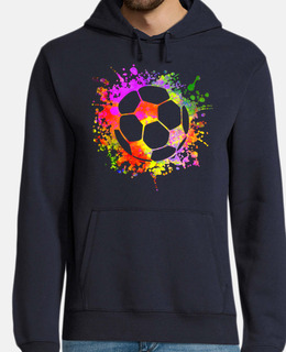 Paint Splashes Soccer Lover Graphic Soccer Player