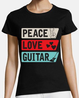 paix love guitare instrument de musique