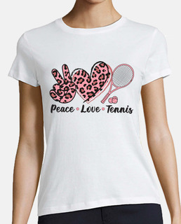 paix love tennis femme joueuse de tenni