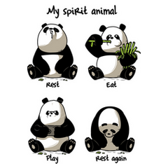 Panda spirit animal t-shirt | tostadora Panda spirit animal t-shirt | tostadora