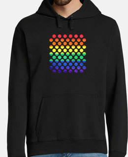 pansessuale a pois arcobaleno