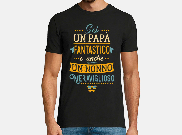 T shirt papa fantastico nonno meraviglios. tostadora