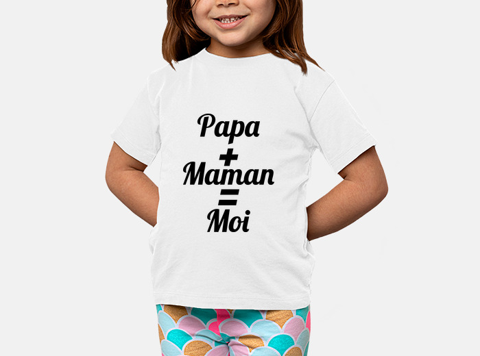 T shirt papa outlet maman