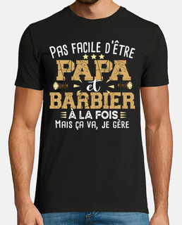 Papa Barbier Hipster Barbe Métier Humour