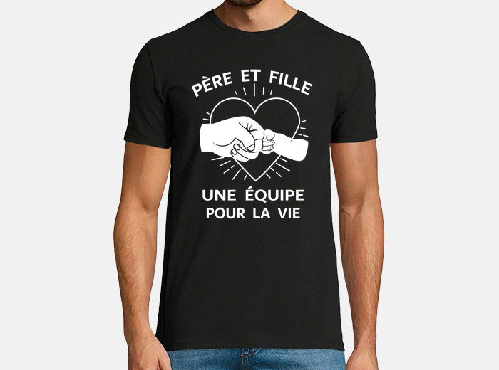 Tee shirt papa et fils une quipe pour la tostadora